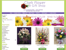 Tablet Screenshot of clarkflower.com